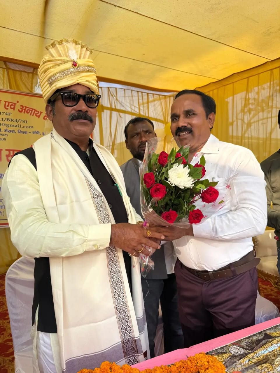 Group celebration with children